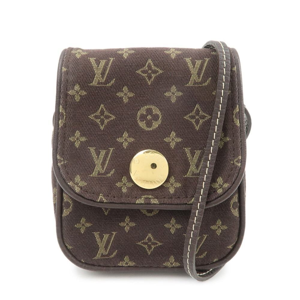 Louis Vuitton Monogram Mini Lin Pochette Cancun Cotton Crossbody Bag Brown